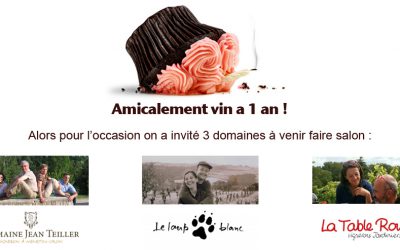 Pour ses 1 an Amicalement vin vous offre un salon avec 3 vignerons !